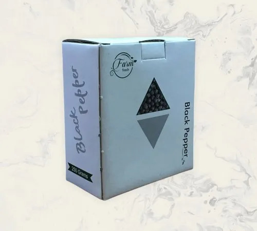 Pepper Corrugated Box - 250 Grams Eco-Friendly Kraft Paper Durable Plain & Printed Options Available