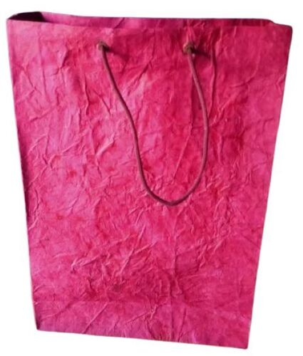 Cotton Chindi Carry Bag - 18 x 30 Inch, Premium Lightweight Design , Vibrant Pink Color with Eco-Friendly Water Resistance