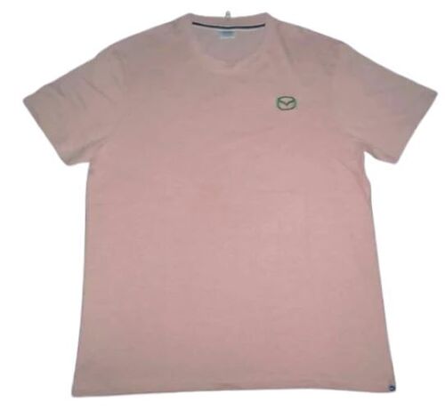 Pink Mens V Neck T Shirt - Cotton, Size XXS to XXXL, Color Pink | Classic Round Neck, Short Sleeves, Casual Unisex Design, Easy to Maintain