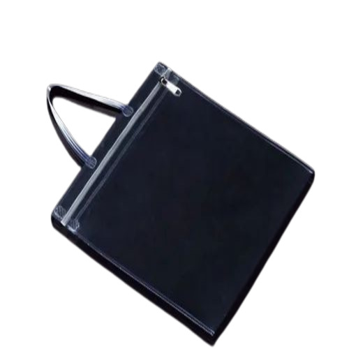 PVC Saree Pouch - 750 Grams Capacity, Glossy Transparent Finish, Zipper Closure with Loop Handle, Multicolor Plain Pattern | Customized Size, Offset Printing