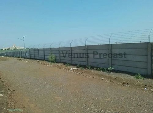 Readymade Compound Wall - RCC Material, 2100mm X 300mm X 50mm Dimensions, Grey Color | Eco Friendly, Weather Proof, Panel Build