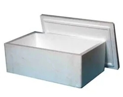 Thermocol Fish Boxes - 20L Capacity, 1000x1200x600 mm Rectangular White EPS Packaging Solution | Ideal for Industrial Food Use