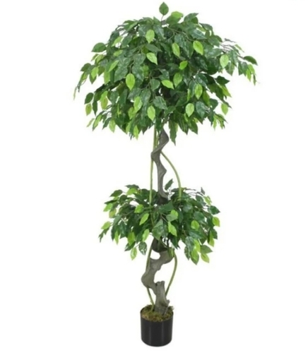 Topiary Panda Ficus Artificial Plant - 150 cm Height, Allergy-Friendly and UV Resistant Design | Low Maintenance, Lightweight, Versatile for Indoor/Outdoor Use