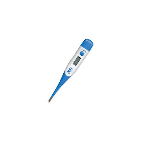 UT-113 Digital Thermometer - Plastic, White/Blue | Electronic, 0.002A C Accuracy, Ideal for Clinic, Hospital, and Home Use