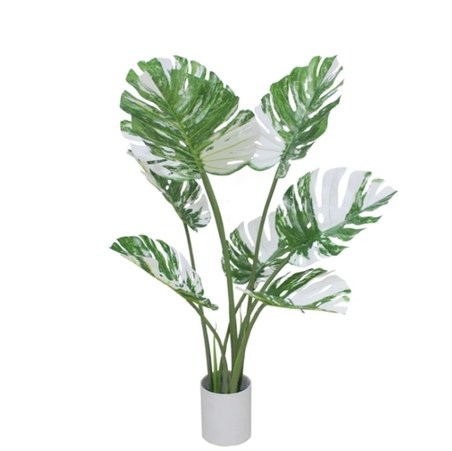 Variegated Monstera Artificial Plant