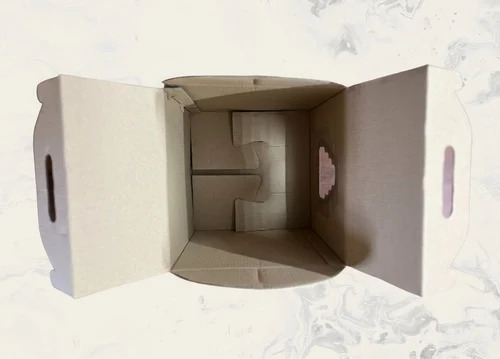 Window Tall Cake Packaging Box - Eco-Friendly Paper, Square Shape, Plain & Printed, White Color | Durable Food Packaging Solution