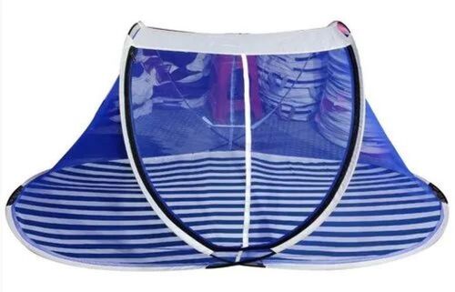 Blue Mosquito Bed Net - 40x35cm Polyester | Premium Quality, Easy Installation, Lightweight, Breathable Fabric, Insect Protection, Compact Portable Design
