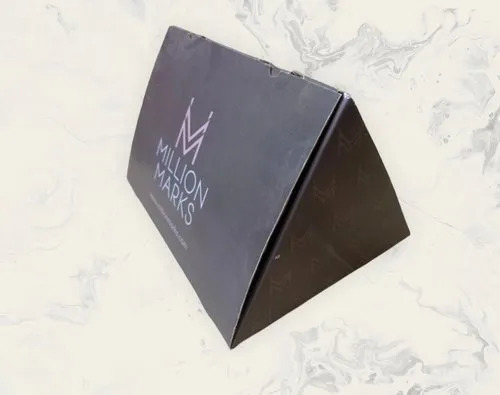 Corrugated Textile Triangle Shape Boxes - Kraft Paper, Rectangle Shape, Brown | Eco-Friendly, Durable, Suitable for Gift & Crafts and Home Appliance