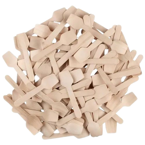 Disposable Wooden Square Spoon 