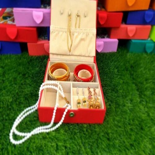 Jewellery Box - 7in x 7in x 1.5in Multi-Colored Square Print | Ideal for Return Gifts, Custom Size Options