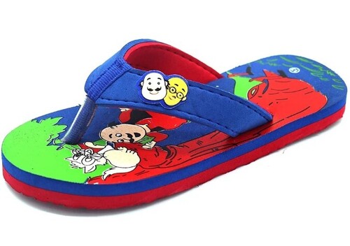 Kids Slipper - Rubber Material, Multi Color Design | Comfortable, Anti Slip for All Sizes