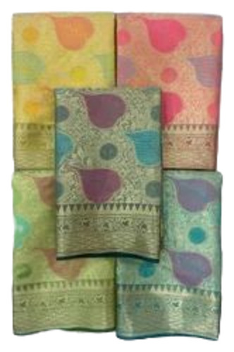 Multicolor Printed Banarasi Sarees
