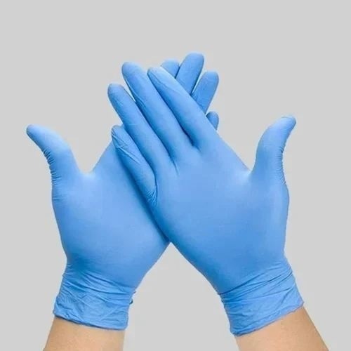 Powder Free Nitrile Gloves - Non Sterile, Medical Grade, Blue Color | 50 Pairs, Disposable, Recyclable, Powder-Free Usage