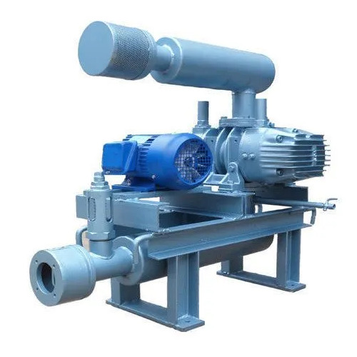 Twin Lobe Air Cooled Compressor - 1 to 100 HP, 50 Hz, 220 V, Three Phase | Air Cooled, Electric Power Source, Industrial Use, Blue, Orange, Yellow Finish