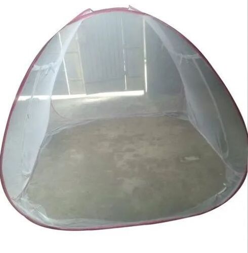Premium Quality White and Pink Polyester Mosquito Net - Compact Size, Portable Design, Foldable, Durable Build, Secure Fit, Elegant Look, Long-lasting, Easy to Clean
