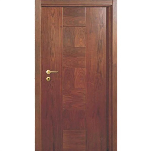 Wooden Laminated Flush Door - Modern Design, Durable Finish | Ideal for Office, Bedroom, Exterior, Interior Use, Rich Brown Color