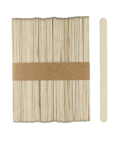 65mm Wooden Ice Cream Stick - Brown Color, 2mm Thickness, 10mm Width | Disposable Material for Convenient Serving