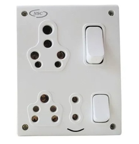 2+3 Combined Switches - Color: White