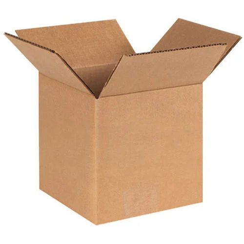 3 Ply Corrugated Box - Durable Kraft Paper, Eco-Friendly Plain Design | Rectangle Shape for Personal Care, Pharmaceutical, Gift & Crafts Uses