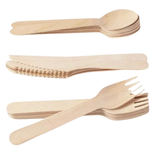5 Inch Disposable Wooden Spoon - Wooden, 5 Inch Length, Natural Brown Color, Smooth Finish | Disposable, Pack of 100 Pieces