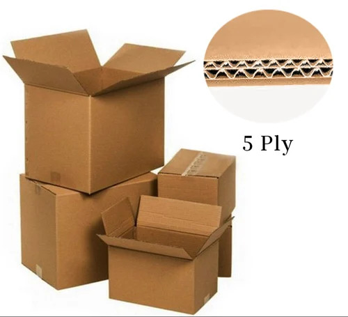 5 Ply Corrugated Box - Durable Kraft Paper, Eco-Friendly Material, Rectangle Shape, Ideal for Personal Care, Pharmaceutical, Gift & Crafts