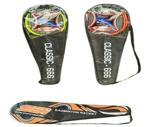 Badminton Racket - Aluminium Fabrication, Best Quality, Indoor Play, Multicolor, All Sizes