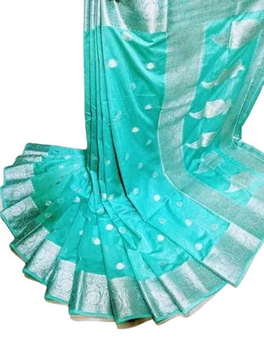 Blue Georgette Fancy Sarees