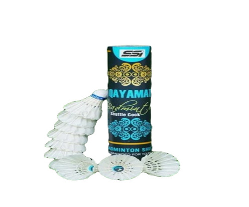 Feather Badminton Shuttlecock - Best Quality Feather, White Color | Indoor Play, New Condition