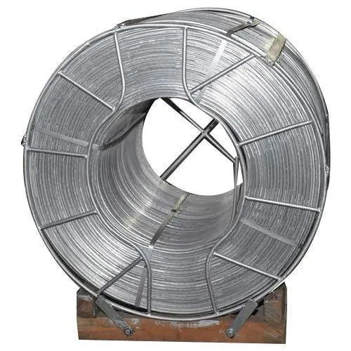 Flipped Aluminium Wire Rod - 9.5 MM, Silver Polished Finish | CG Grade, Round Shape, High-Quality Aluminium Material