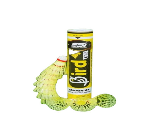 Feather Badminton Shuttlecock - Best Quality, New Condition | Ideal for Indoor Play, Vibrant Green Color