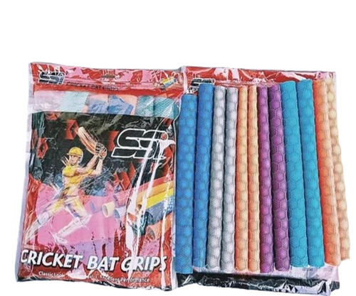 Hexagon Design Cricket Bat Grip - Rubber Material, Large Size, Various Colors | Durable and Flexible, Adjustable for Optimal Performance