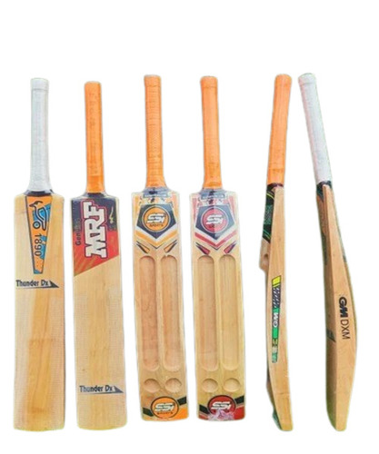 Kashmiri Willow Bat - Wooden, Large Size, Cream Color | Adjustable, Lightweight, Durable, Unisex, Best Quality for Adults