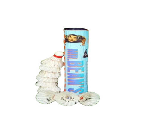 Feather Badminton Shuttlecock - Best Quality, Indoor Use, Lightweight, White Color