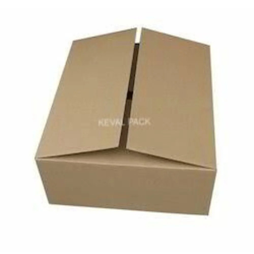 Logistics Corrugated Packaging Box - Kraft Paper, Rectangular Shape, Various Colors | Durable, Eco-Friendly, Plain Design for Food Use