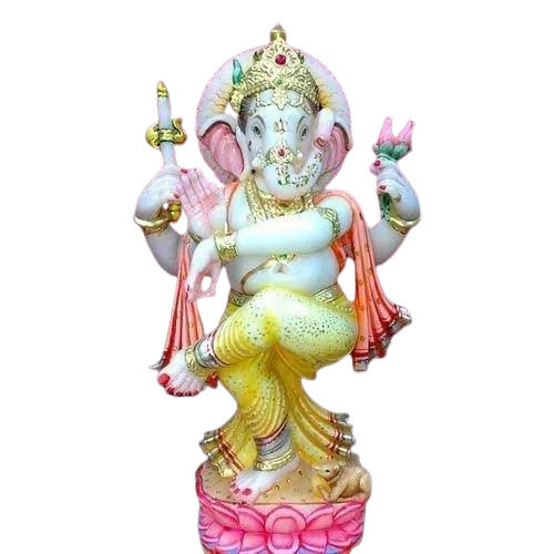 Marble Dancing Ganesh Statue