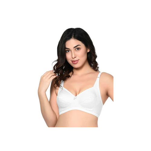 Mother Care Ladies Bra - 100% Cotton, Soft & Comfortable | White, Easy Access Snap Action Buttons, Perfect for Nursing Mothers