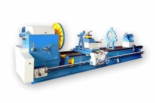 Planner Type Lathe Machine - 12 Feet Length, 450 mm Height, 105 mm Spindle Bore, 6 Spindle Speeds | High Performance, Lower Energy Consumption, High Efficiency, Sky Blue Color