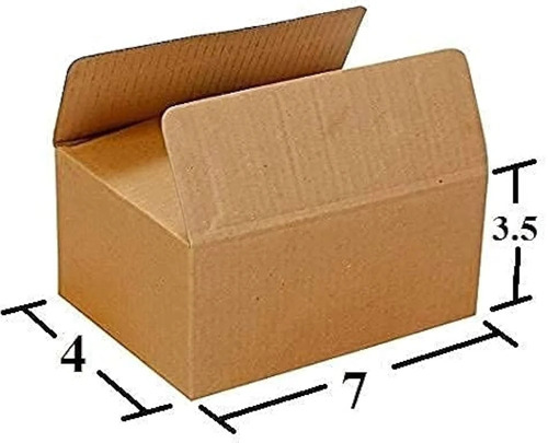 Small 3 Ply Corrugated Box - Kraft Paper, Durable & Eco-Friendly | Ideal for Gift & Crafts, Personal Care, Pharmaceutical Use, Various Colors
