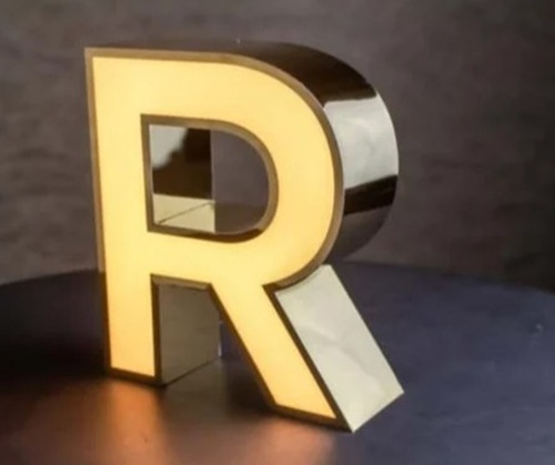 Stainless Steel Letters - 2mm to 50mm Thickness, Golden, Silver, Rose Gold Colors | Multi-Color Metal Primed for Advertisement
