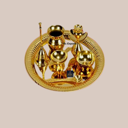 Stainless Steel Pooja Thali Set