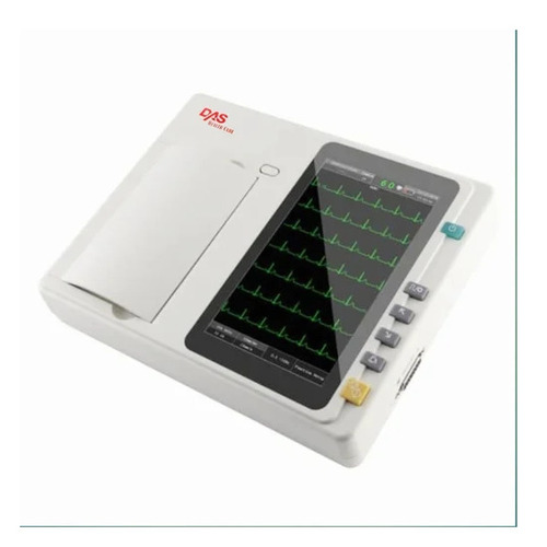 Three Channel Ecg Machine - 7 Inch High Resolution Color Touchscreen | 12 Lead Simultaneous Acquisition, Automatic Measurement And Interpretation, Portable For Hospital And Clinic Use