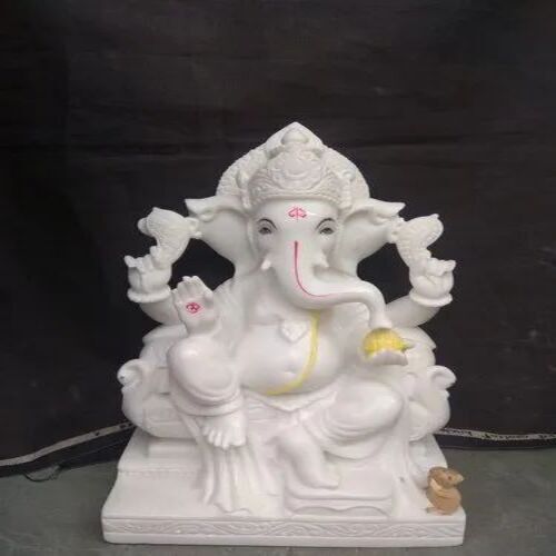 White Marble Ganesha Statue