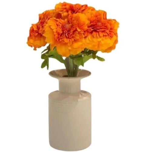 Zinnia Artificial Flower - Lightweight Design, Allergen-Free Material, Versatile Decor, Long-Lasting Color, Easy to Clean, Pet-Safe Option