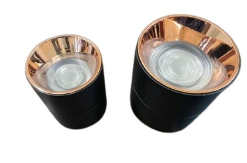 12 Watt LED Cylinder Surface Light - Black, 15 Watt Power, 2700K Cool White | Easy Installation, 50Hz Frequency, Residential & Commercial Use