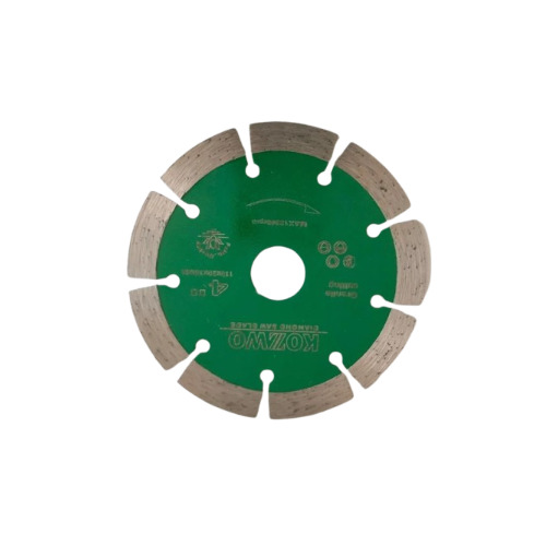 Kowzo 14 Inch Circular Granite Cutting Blade - New, Corrosion Resistant, Green and Silver Color, Round Shape, Hardness Enhanced