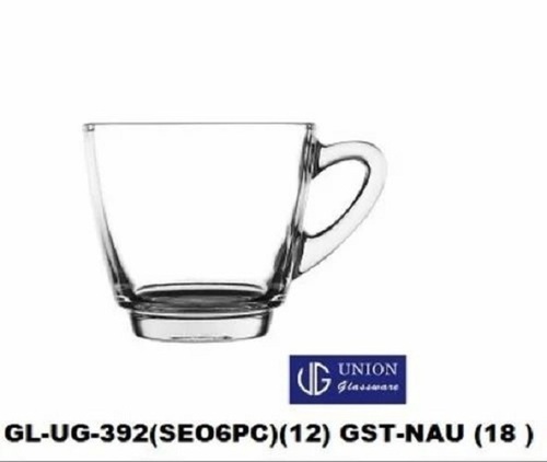 200ml Glass Tea Cup - Glass Material, 200 ml Capacity, Transparent Color, Glossy Finish | Elegant Design, Heat-Resistant, Easy to Clean