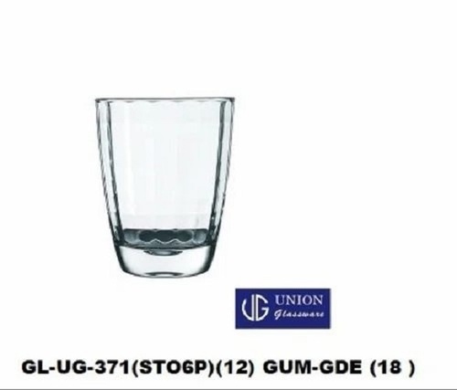 200ml Juice Glass Set - Glass Material, 200ml Capacity, White Color, Set Of 6, Plain Pattern, Customisation Available, Dishwasher Safe
