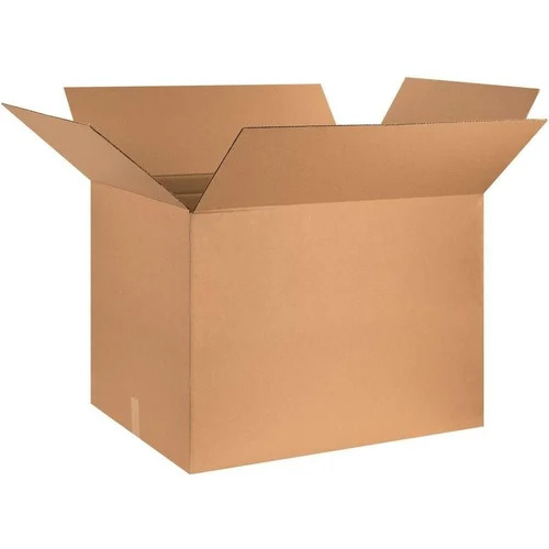 3 Ply Plain Corrugated Box - Durable Kraft Paper, Eco-Friendly Material, Rectangle Shape for Personal Care, Pharmaceutical & Gift Packaging