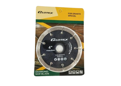 4 Inch Round Granite Cutting Blade - Marble/Granite/Kota Stone Cutting, Corrosion Resistant Metal Blade, Durable Silver & Gray Finish