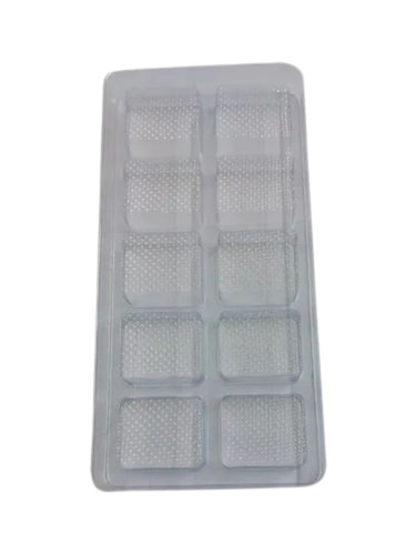 Chocolate Blister Tray - PVC 9 x 12 Inch Transparent | 10 Compartments Durable Fine Finished Hard 500 Grams Capacity